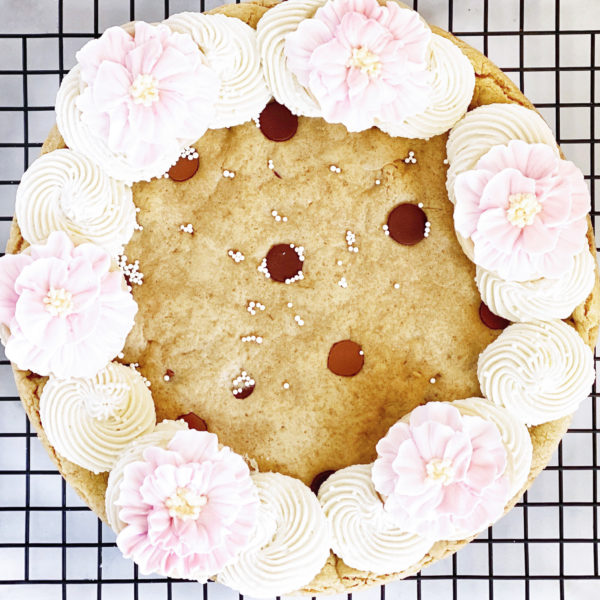 Salted Double Chocolate Chip Cookie Cake