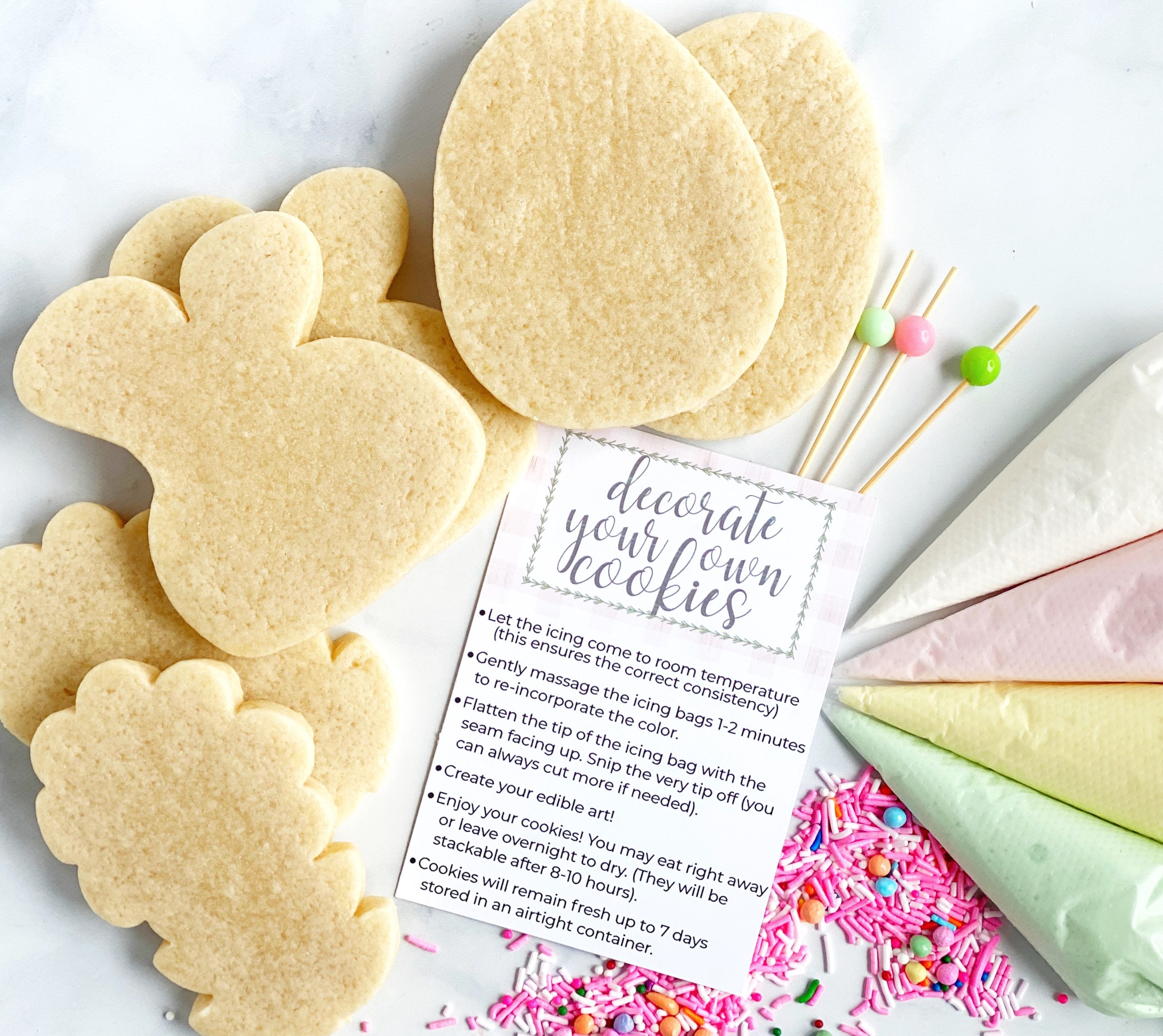 PRE-ORDER: DIY Cookie Kit - Easter/Spring
