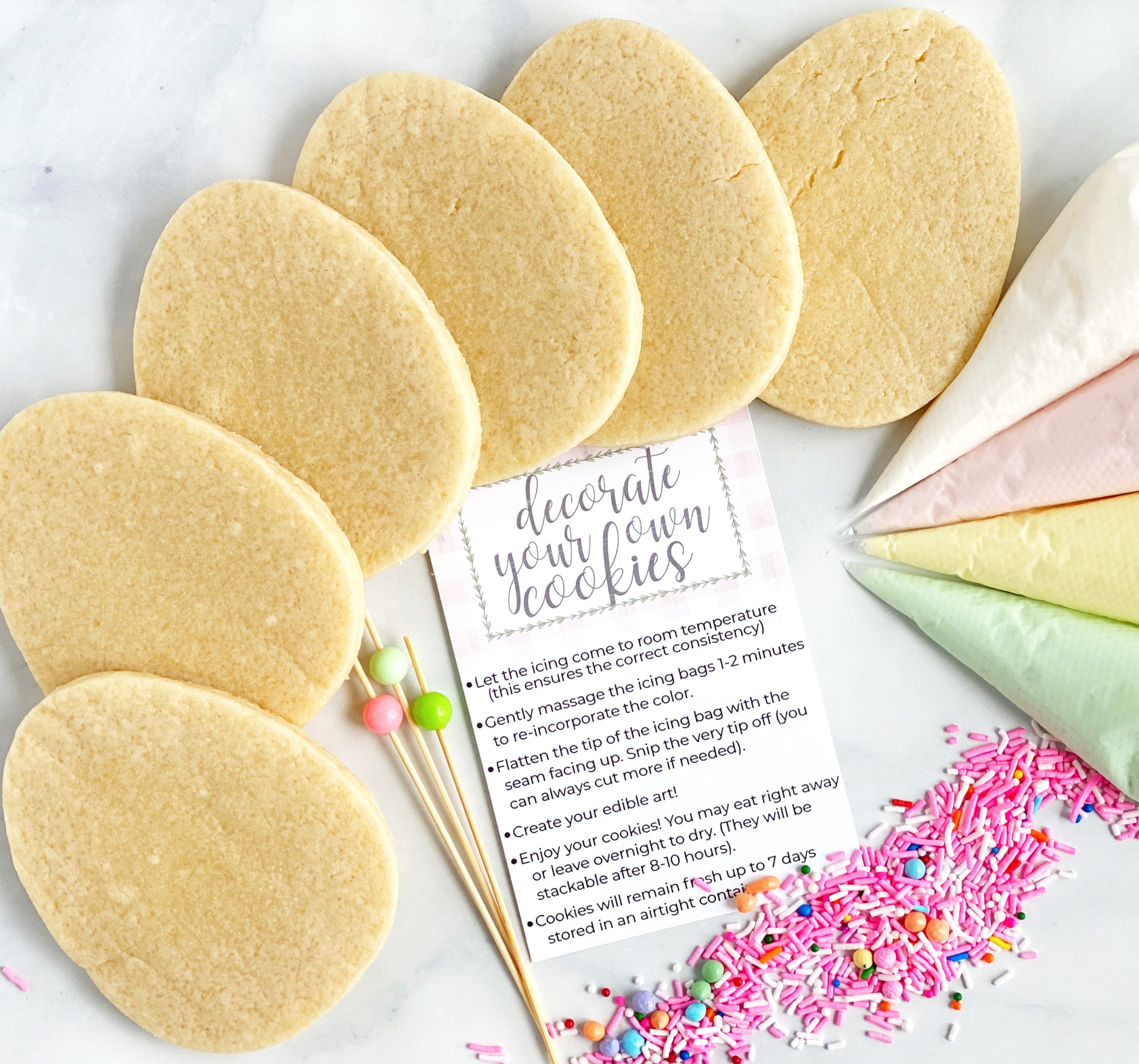 PRE-ORDER: DIY Cookie Kit - Eggs